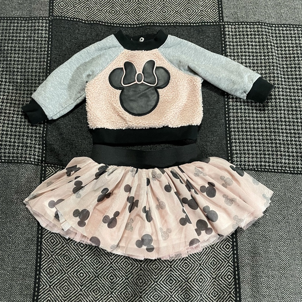 Pastourelle by Pippa and Julie 
Minnie Faux Shearling Skirt Set
